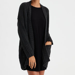 AMERICAN EAGLE Ribbed Boyfriend Cardigan